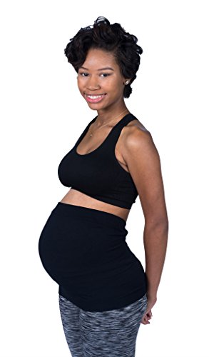 Product Cover Maternity Band/Maternity Belly Band, Pregnancy Support Band (Small, Black)
