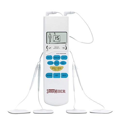 Product Cover Santamedical Electronic Tens Unit Muscle Stimulator Handheld Pain Relief Pulse Massager Tens Machine