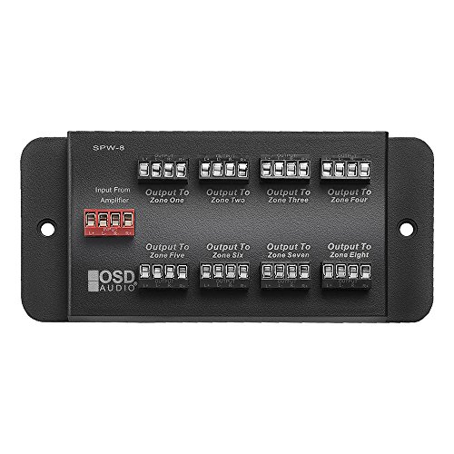 Product Cover SPW8 Whole House Audio 8-Zone Speaker Distribution Panel Single Audio Input 300W Per Channel - OSD Audio