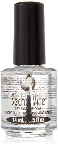 Product Cover Seche Vite Dry Fast Top Coat Clear High Gloss Professional Nail Polish - 0.5oz Pack of 2
