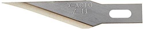 Product Cover X-ACTO Z Series Light-Weight Replacement Blade, No 11, 4-7/8 in L, Stainless Steel Blade, Gold Hue, Pack of 5