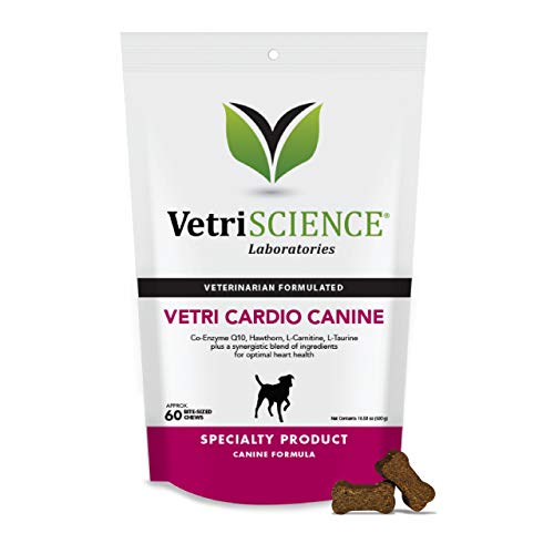 Product Cover VetriScience Laboratories - Vetri Cardio Canine, Cardiovascular Health Support, 60 Bite-Sized Chews