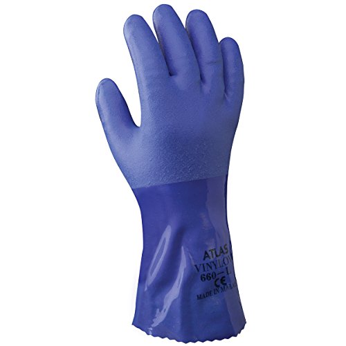Product Cover SHOWA Atlas 660 Triple-Dipped PVC Coated Glove with Cotton Liner, Small (Pack of 12 Pairs)