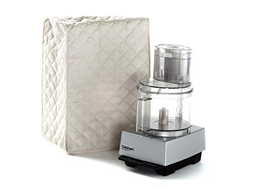Product Cover Keepsakes by Covermates - Food Processor Cover - 11W x 9D x 15H - Quilted - Stain Resistant - Washable - Kitchen Storage - Cream