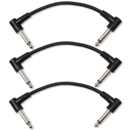 Product Cover GLS Audio 6 Inch Patch Cable Cords (0.5 feet) - Right Angle 1/4