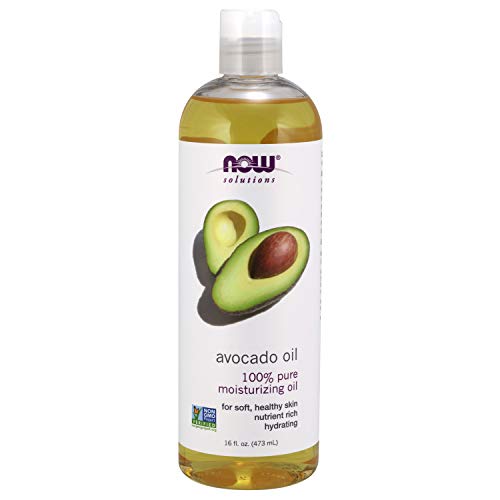 Product Cover NOW Solutions, Avocado Oil, 100% Pure Moisturizing Oil, Nutrient Rich and Hydrating, 16 Fl Oz (Pack of 1)