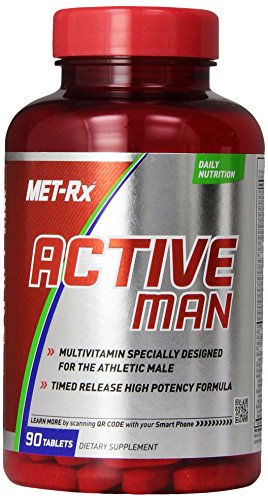 Product Cover MET-Rx Active Man Multivitamin for Men, with Vitamins D, C, E, and B12, 90 Tablets