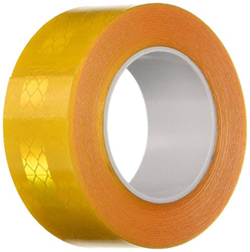 Product Cover 3M 3431 Yellow Micro Prismatic Sheeting Reflective Tape - 1 in x 5 yd Non Metalized Adhesive Tape Roll. Safety Tape