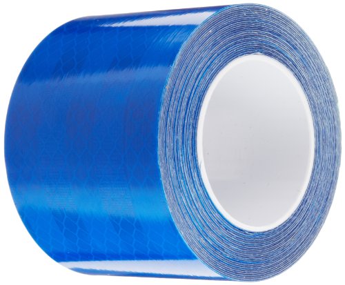 Product Cover 3M 3435 Blue Micro Reflective Tape Roll - 2 in. x 15 ft. Engineer Grade Adhesive Tape Roll for Non Critical Signing Applications. Marking Tape