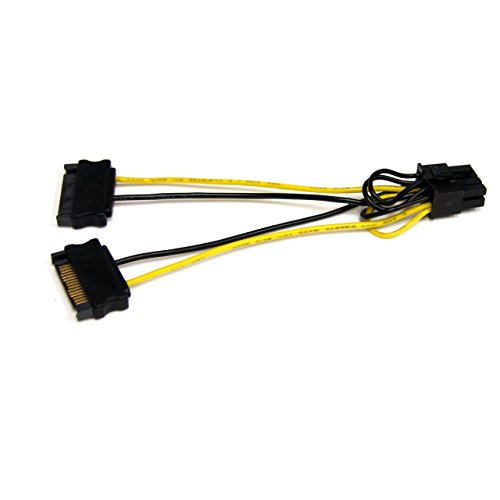 Product Cover StarTech.com 6in SATA Power to 8 Pin PCI Express Video Card Power Cable Adapter - SATA to 8 pin PCIe power