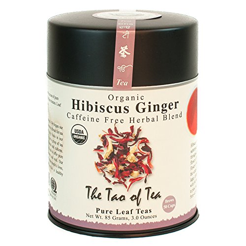 Product Cover The Tao of Tea, Hibiscus Ginger Tea, Loose Leaf, 3.0 Ounce Tin to make 50 cups