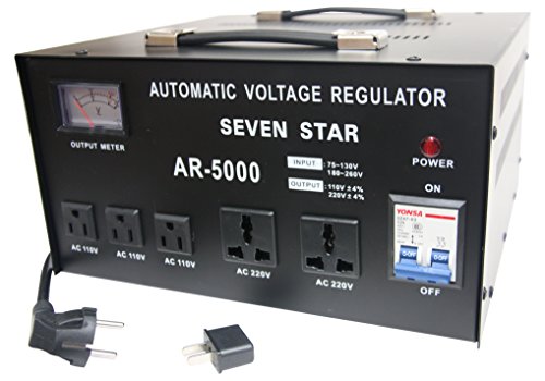 Product Cover SEVENSTAR AR 5000W Heavy Duty Voltage Reglator/Stabilizer with Built-in Step Up/Down Voltage Transformer