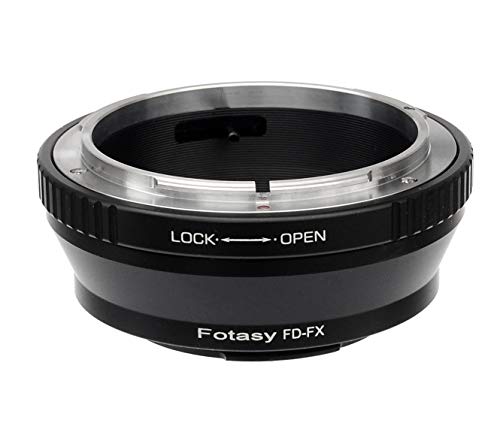 Product Cover Fotasy FD Lens to Fuji X Adapter, Canon FD Lens to Fujifilm X Mount Adapter, Compatible with Fujifilm X-Mount X-Pro2 X-E2 X-E3 X-A5 X-M1 X-T1 X-T2 XT3 X-T10 X-T20 X-T30 X-H1