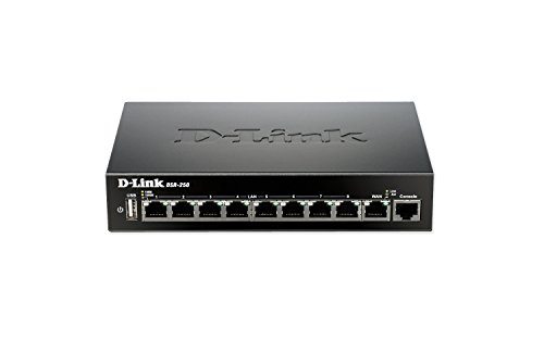 Product Cover D-Link 8-Port Gigabit VPN Router with Dynamic Web Content Filtering (DSR-250)