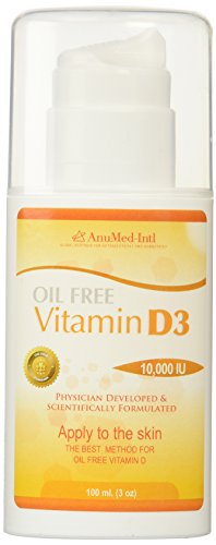 Product Cover ANUMED INTERNATIONAL Vitamin D3 Cream Oil Free, 0.02 Pound
