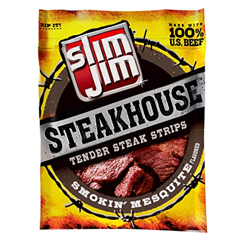 Product Cover Slim Jim Steakhouse Strips, Smokin' Mesquite, 3.15-Ounce