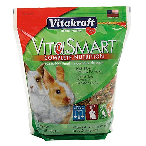 Product Cover Vitakraft Vitasmart Pet Rabbit Food - High Fiber Timothy Formula, 4 Lb.