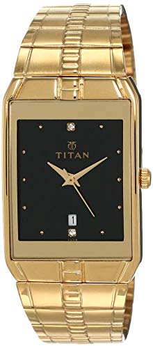 Product Cover Titan Men's Karishma Analog Dial Watch Black