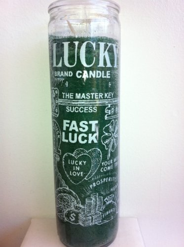 Product Cover Brilux 7 Day Glass Candle Fast Luck - Green
