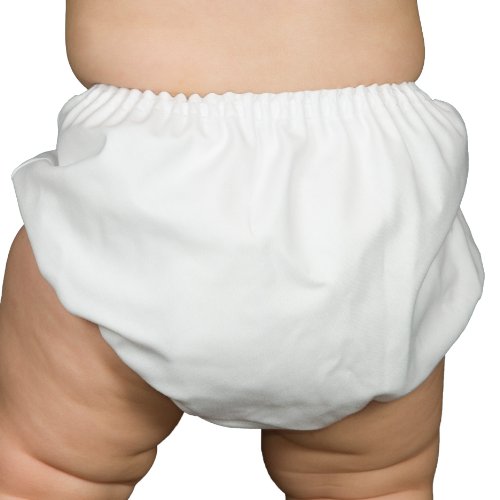 Product Cover I.C. Collections Baby Boys White Batiste Diaper Cover Bloomers, Size M