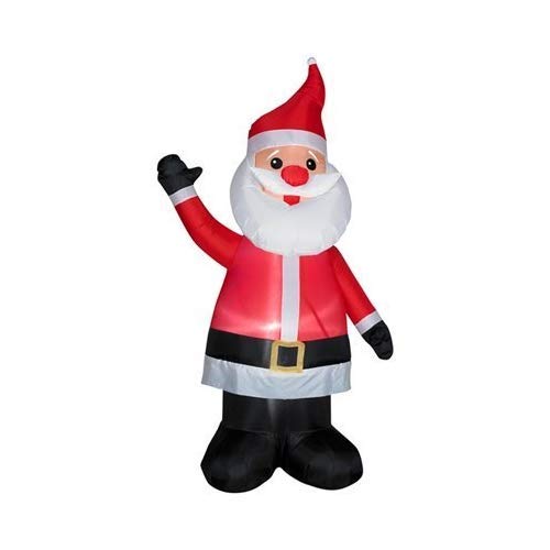 Product Cover Gemmy 86177 w Christmas Inflatable 7' Santa with Red Nose | Airblown Inflatab, 7-Ft