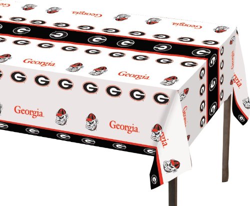 Product Cover Creative Converting Georgia Bulldogs Plastic Table Cover, 54