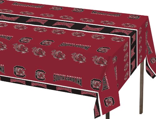 Product Cover Creative Converting South Carolina Gamecocks Plastic Table Cover, 54