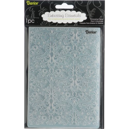 Product Cover Darice 1217-63 Damask Embossing Folder, 5 by 7-Inch, 5