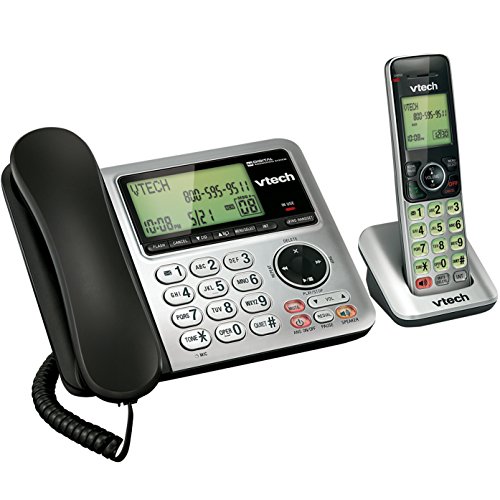 Product Cover VTech CS6649 Expandable Corded/Cordless Phone System with Answering System-Caller ID/Call Waiting & Handset/Base Speakerphones