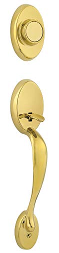 Product Cover Kwikset 802CE Lip 3 Signature Series Chelsea Dummy Handleset, Polished Brass