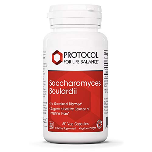 Product Cover Protocol For Life Balance - Saccharomyces Boulardii - Supports a Healthy Balance of Intestinal Flora, GI Tract Relief, Upset Stomach, Immunity, Digestion, Gut Health - 60 Veg Capsules