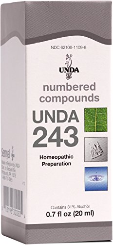 Product Cover UNDA - UNDA 243 Numbered Compounds - Homeopathic Preparation - 0.7 fl oz (20 ml)
