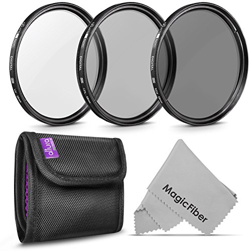 Product Cover 58MM Altura Photo Professional Photography Filter Kit (UV, CPL Polarizer, Neutral Density ND4) for Camera Lens with 58MM Filter Thread + Filter Pouch