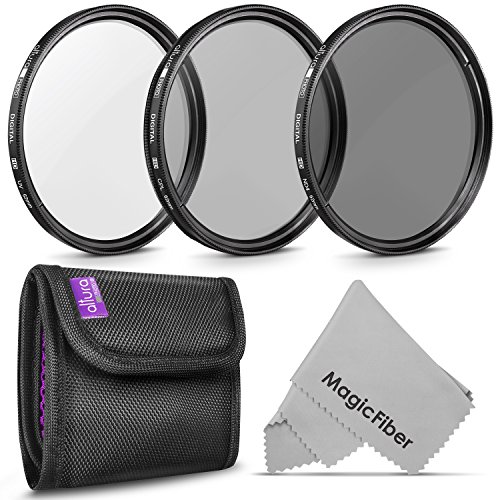 Product Cover 67MM Altura Photo Professional Photography Filter Kit (UV, CPL Polarizer, Neutral Density ND4) for Camera Lens with 67MM Filter Thread + Filter Pouch