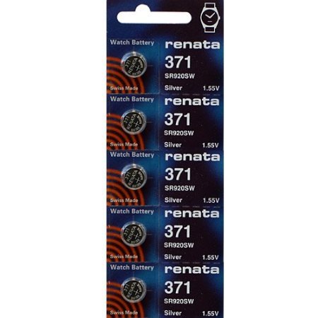 Product Cover 371 Watch battery - Strip of 5 Batteries (Original Version)