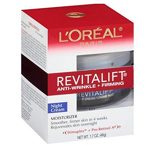 Product Cover L'Oreal Paris, RevitaLift Anti-Wrinkle + Firming Night Cream Moisturizer 1.7 oz