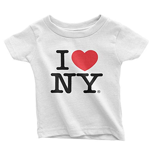 Product Cover I Love NY New York Baby Infant Short Sleeve Screen Print Heart T-Shirt White