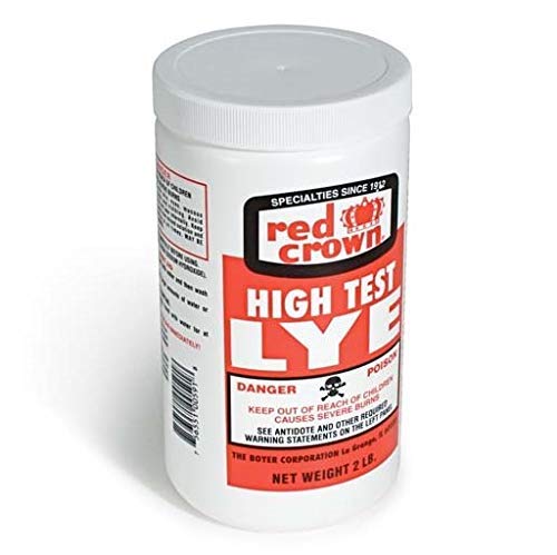 Product Cover Red Crown High Test Lye for Making Award-Winning Handcrafted Soaps 2 lb. (1, Non-Food Grade)