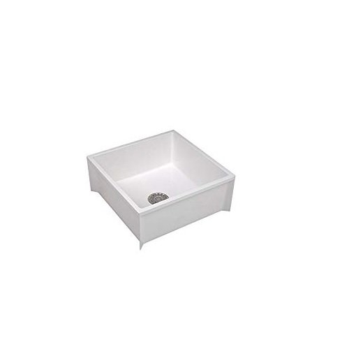 Product Cover Mustee 63Mmop Sink Colorfast Marbleized Finish, White