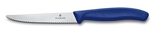Product Cover Victorinox Swiss Classic 4-1/2-Inch Steak/Utility Knife with Spear Tip, Serrated (Blue)