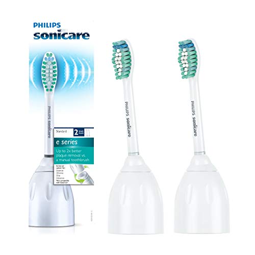 Product Cover Genuine Philips Sonicare E-Series replacement toothbrush heads, HX7022/66, 2-pk