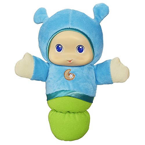 Product Cover Playskool Lullaby Gloworm Toy with 6 Lullaby Tunes, Blue (Amazon Exclusive)