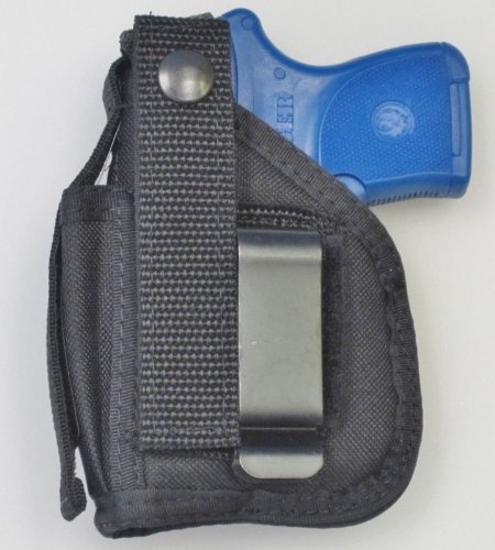 Product Cover Holster for Ruger LCP & LCP II pistol with Underbarrel Laser Mounted on Gun - IWB or Belt Use