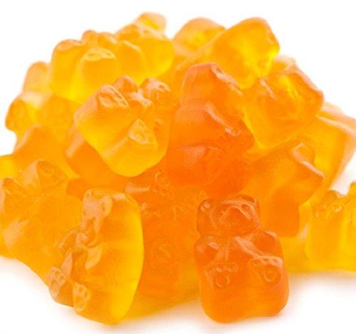 Product Cover Peach Gummi Gummy Bears Candy 1 Pound Bag