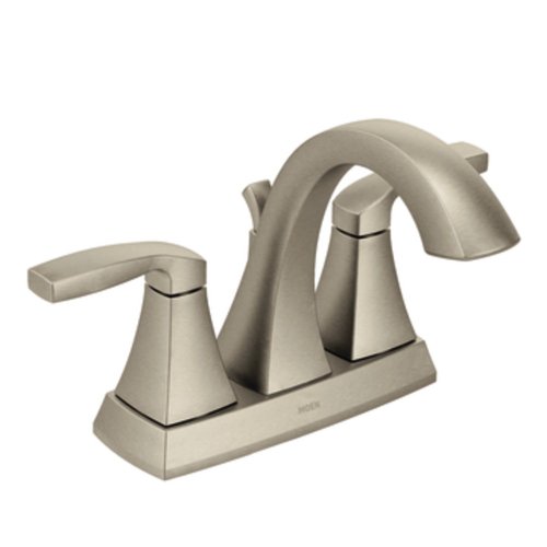 Product Cover Moen 6901BN Voss Two-Handle High-Arc Centerset Bathroom Faucet with Drain Assembly, Brushed Nickel