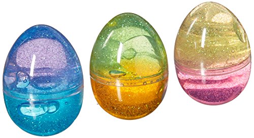 Product Cover U.S. Toy (1696) Assorted Color Glitter Putty Eggs - Pack of 12