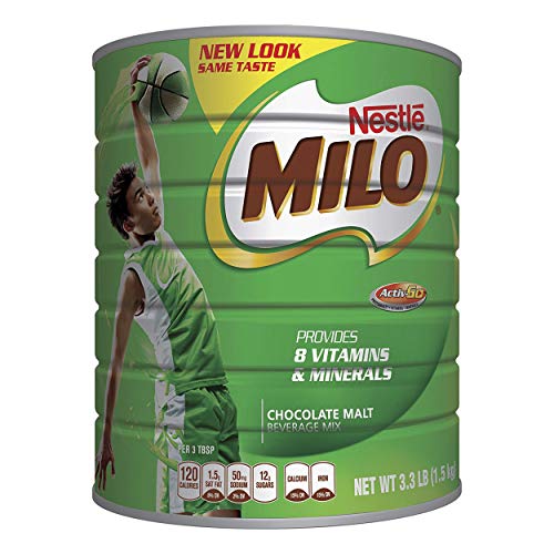 Product Cover NESTLÉ MILO Chocolate Malt Beverage Mix, 3.3 Pound Can (1.5kg) | Fortified Powder Energy Drink