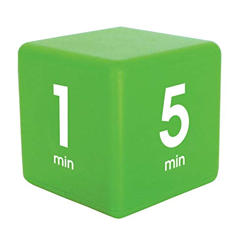 Product Cover The Miracle TimeCube Timer, 1, 5, 10 and 15 Minutes, for Time Management, Kitchen Timer, Kids Timer, Workout Timer, Green