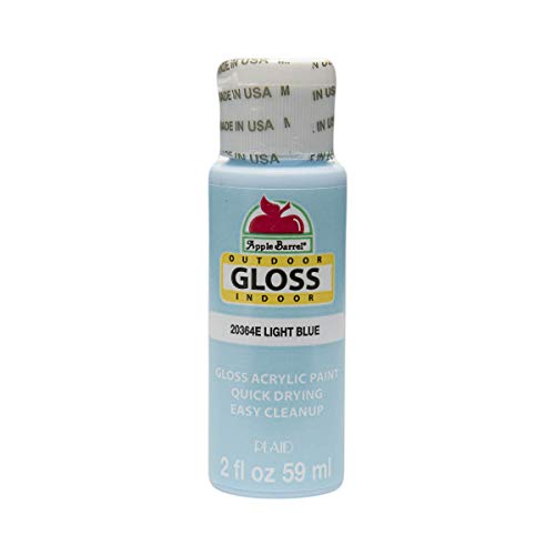 Product Cover Apple Barrel Gloss Acrylic Paint in Assorted Colors (2-Ounce), 20364 Light Blue