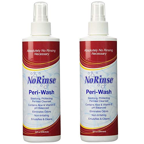 Product Cover No-Rinse Peri-Wash, 8 fl oz - Soothing, Protecting Perineal Cleanser (Pack of 2)